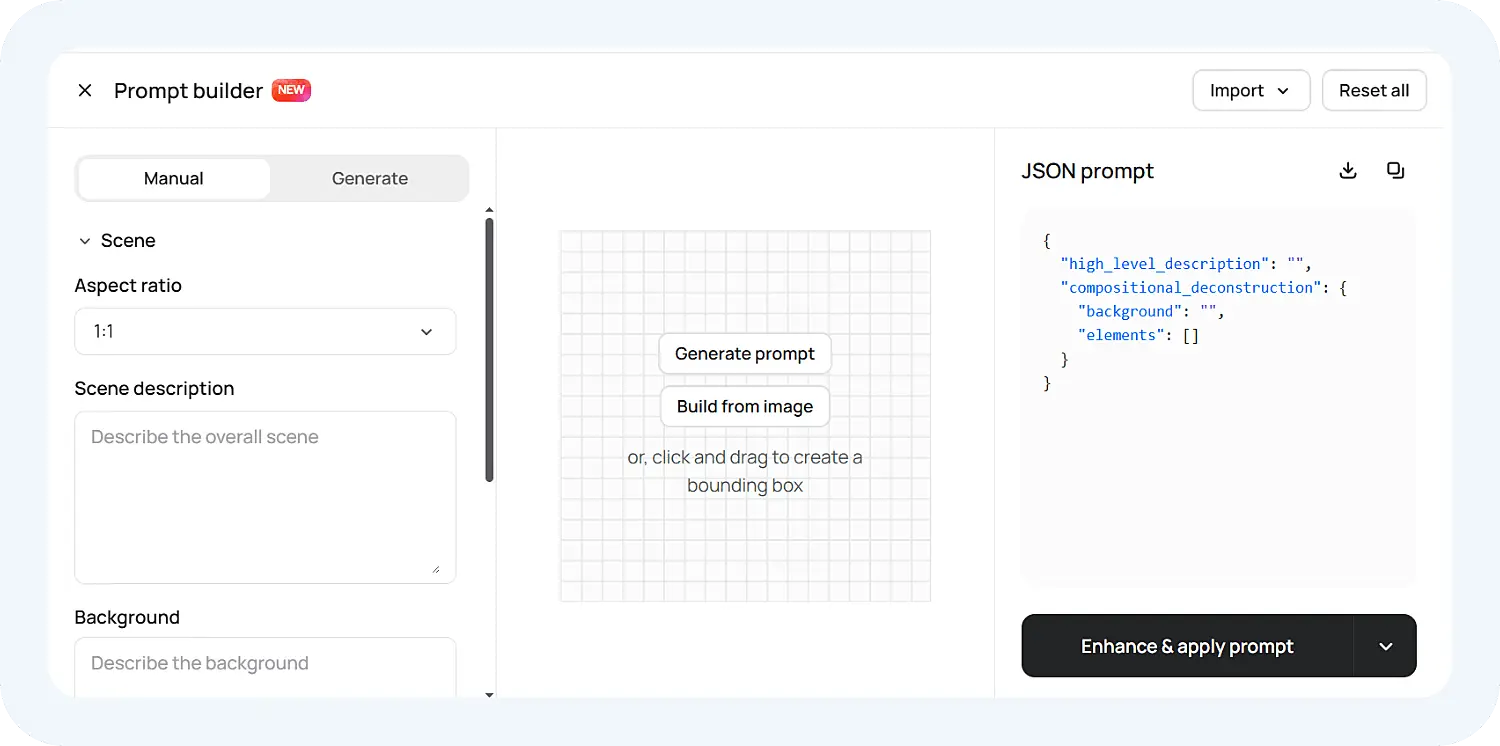 В Ideogram 4 есть инструмент Prompt Builder