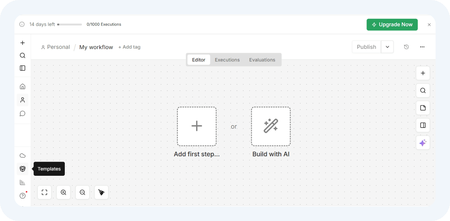 Templates в сервисе для автоматизации n8n 